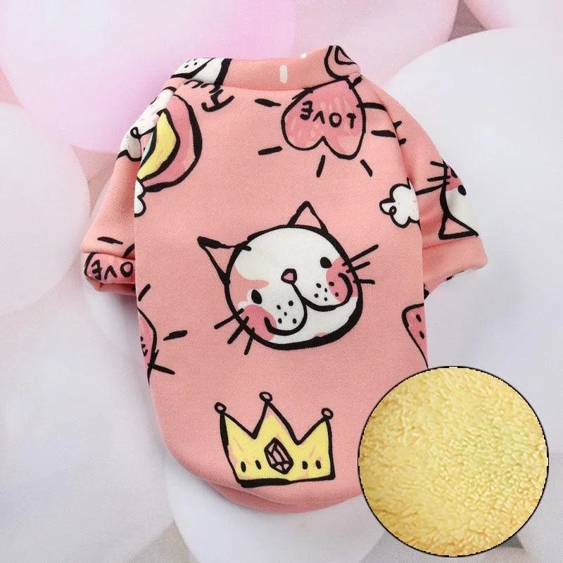 Rabbit Print Pet Cat Costume
