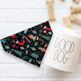 Rifle Paper Fabric Christmas Stockings Dog Bandana or Cat Bandana