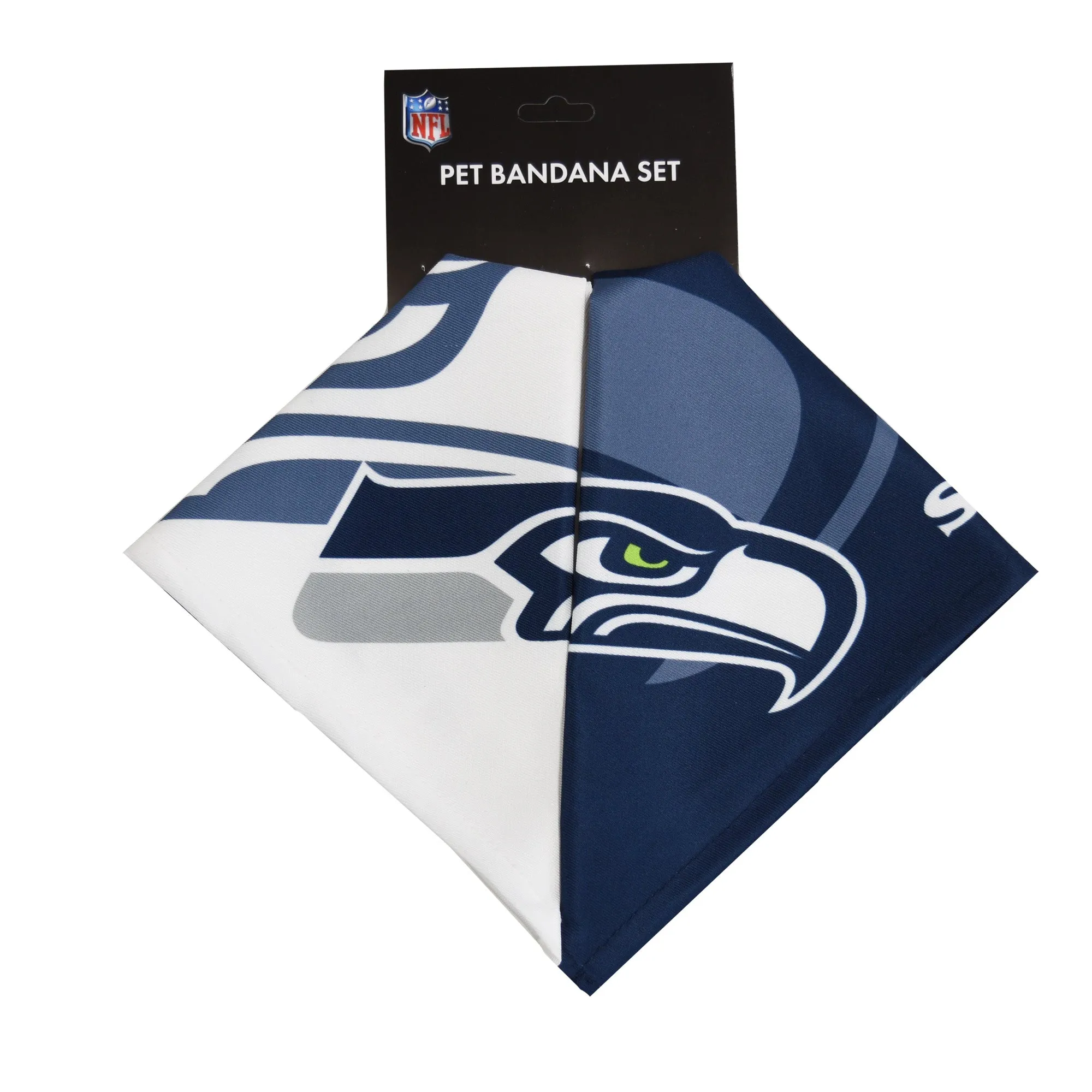 Seattle Seahawks Home and Away Pet Bandana Set