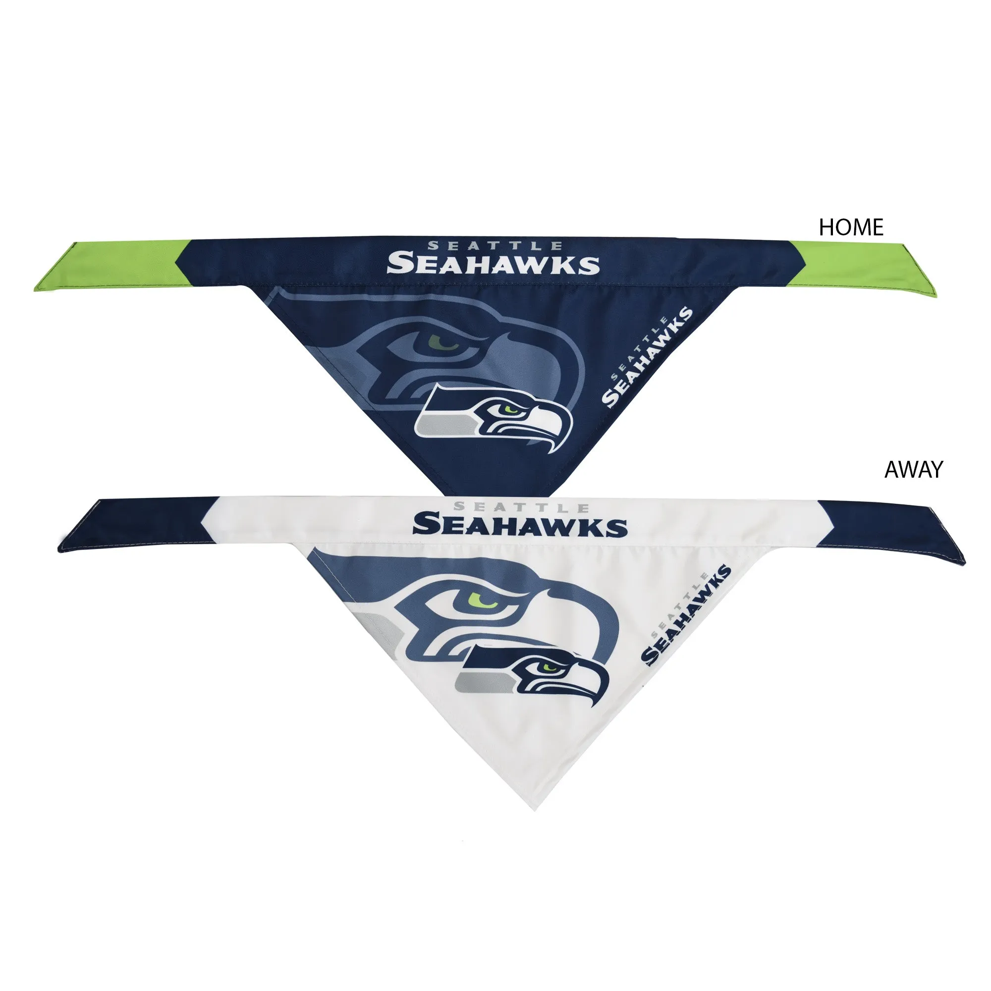 Seattle Seahawks Home and Away Pet Bandana Set