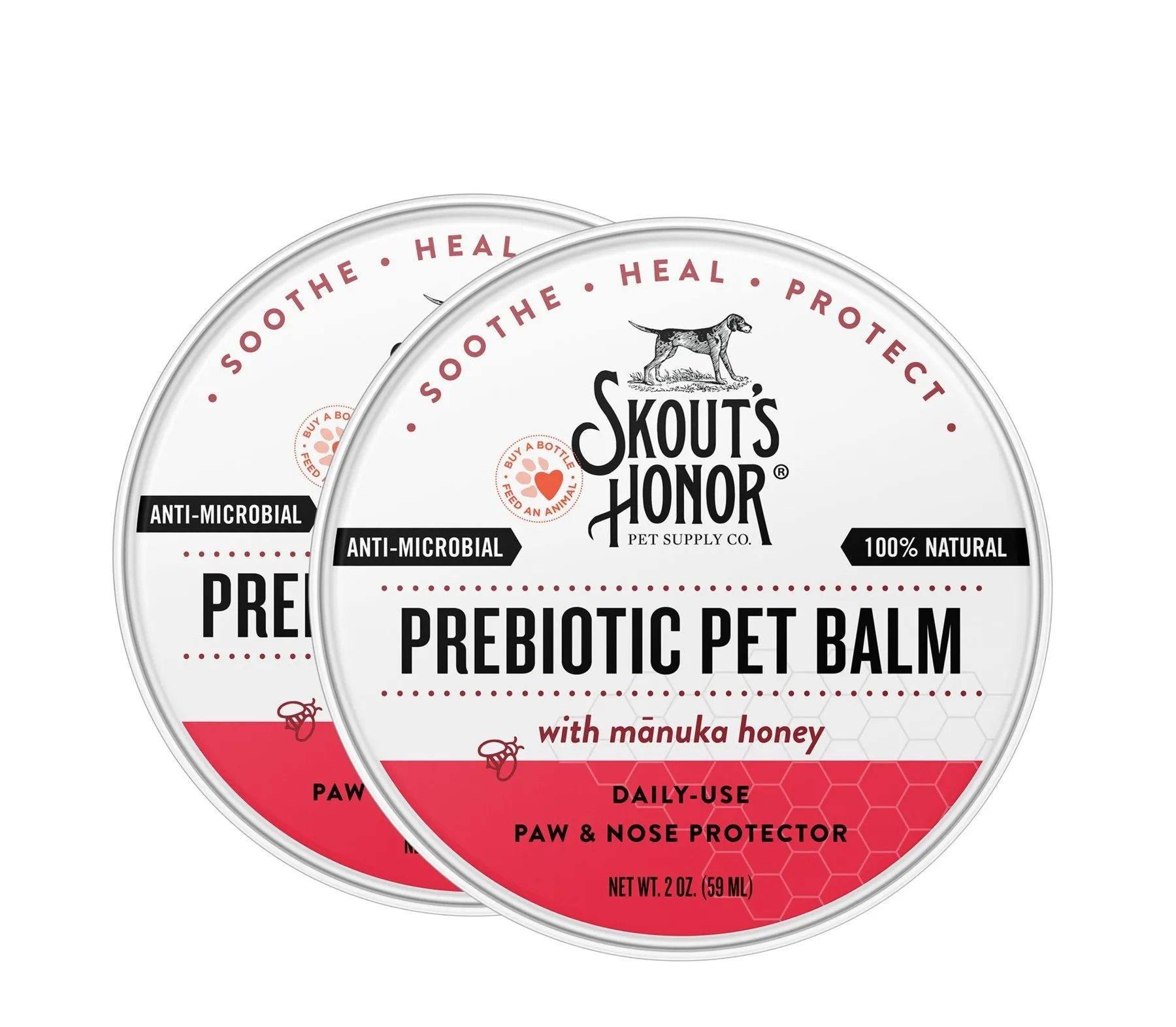 Skout's Honor Prebiotic Paw & Nose Balm 2 oz (59 ml)