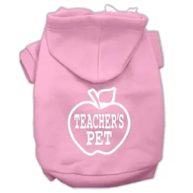 Teachers Pet Screen Print Pet Hoodies Light Pink Size XXXL(20)
