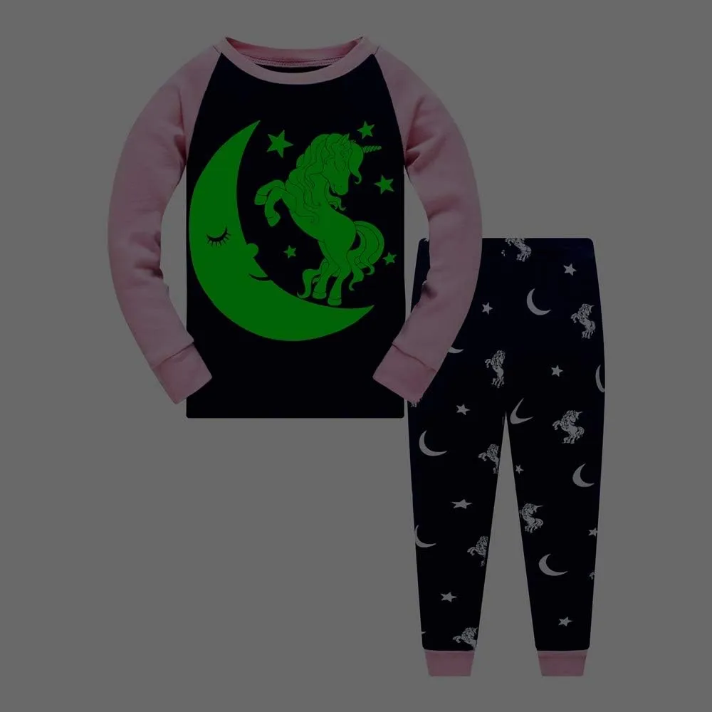 Toddler Girl Pajamas Sets Long Sleeve Cotton Pajamas Baby Girls Clothes PJs Two Piece Kids Jammies 2 to 10 Years