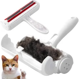 Upgrade Pet Hair Remover and Reusable Lint Roller - Cat and Dog Hair Remover for Furniture, Couch, Carpet, Clothing and Bedding - Portable, Multi-Surface