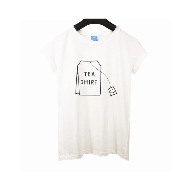 VenusFox Women O-Neck Short Sleeve Graphic Harajuku Tops T-Shirt