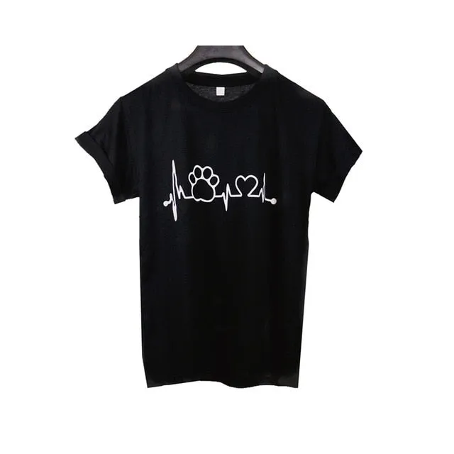 VenusFox Women O-Neck Short Sleeve Graphic Harajuku Tops T-Shirt