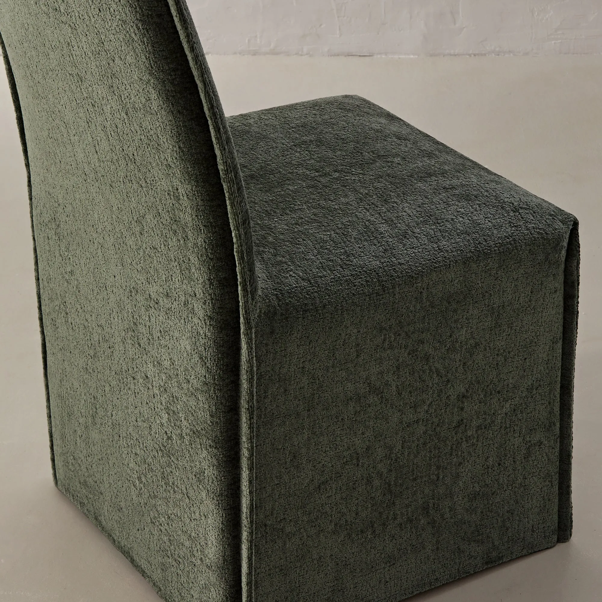 Washable Upholstered Dining Chair | 19” Back Height in Willow (Set of 2)
